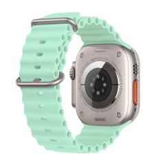 E2M APPLE WATCH 42-44-45-46-49MM KRD-28 OCEAN AÇIK YEŞİL KORDON