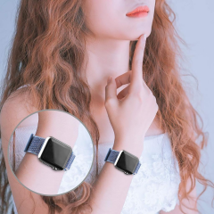 E2M APPLE WATCH 38-40-41MM KRD-03 HASIR AÇIK MAVİ KORDON