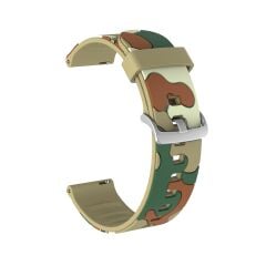 E2M Samsung Watch 22mm KRD-24 Kamuflaj Açık Kahve Kordon