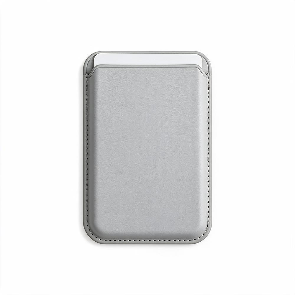 BİDERİ MAGSAFE DERİ CÜZDAN GRİ