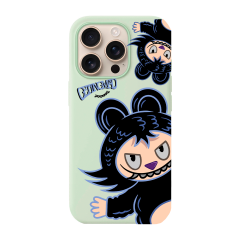 BİKAPAK Beast Desenli Kapak iPhone 13/14 - Yeşil