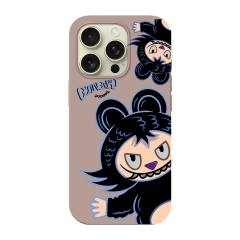 BİKAPAK Beast Desenli Kapak iPhone 13 Pro - Pudra