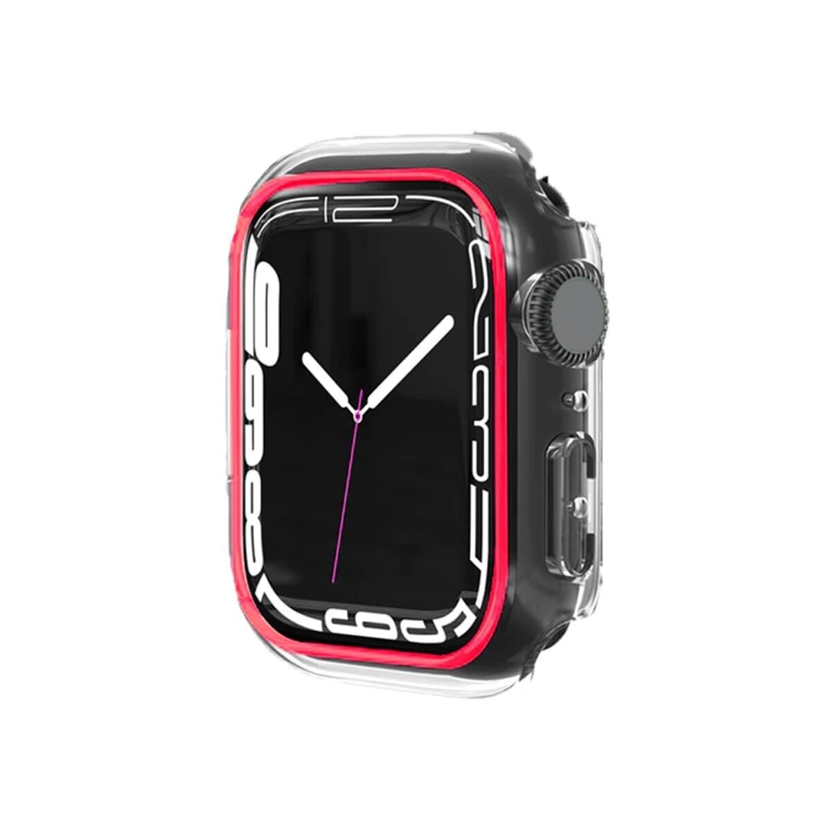 BİNANO APPLE WATCH 42MM FOSFORLU KASA KORUYUCU PEMBE