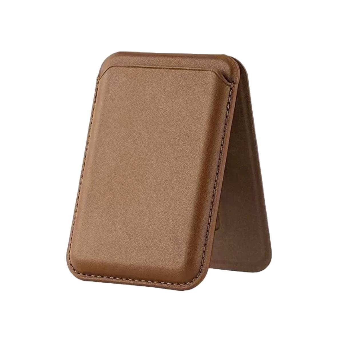 BİDERİ MAGSAFE STANDLI DERİ CÜZDAN TABA