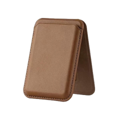 BİDERİ MAGSAFE STANDLI DERİ CÜZDAN TABA