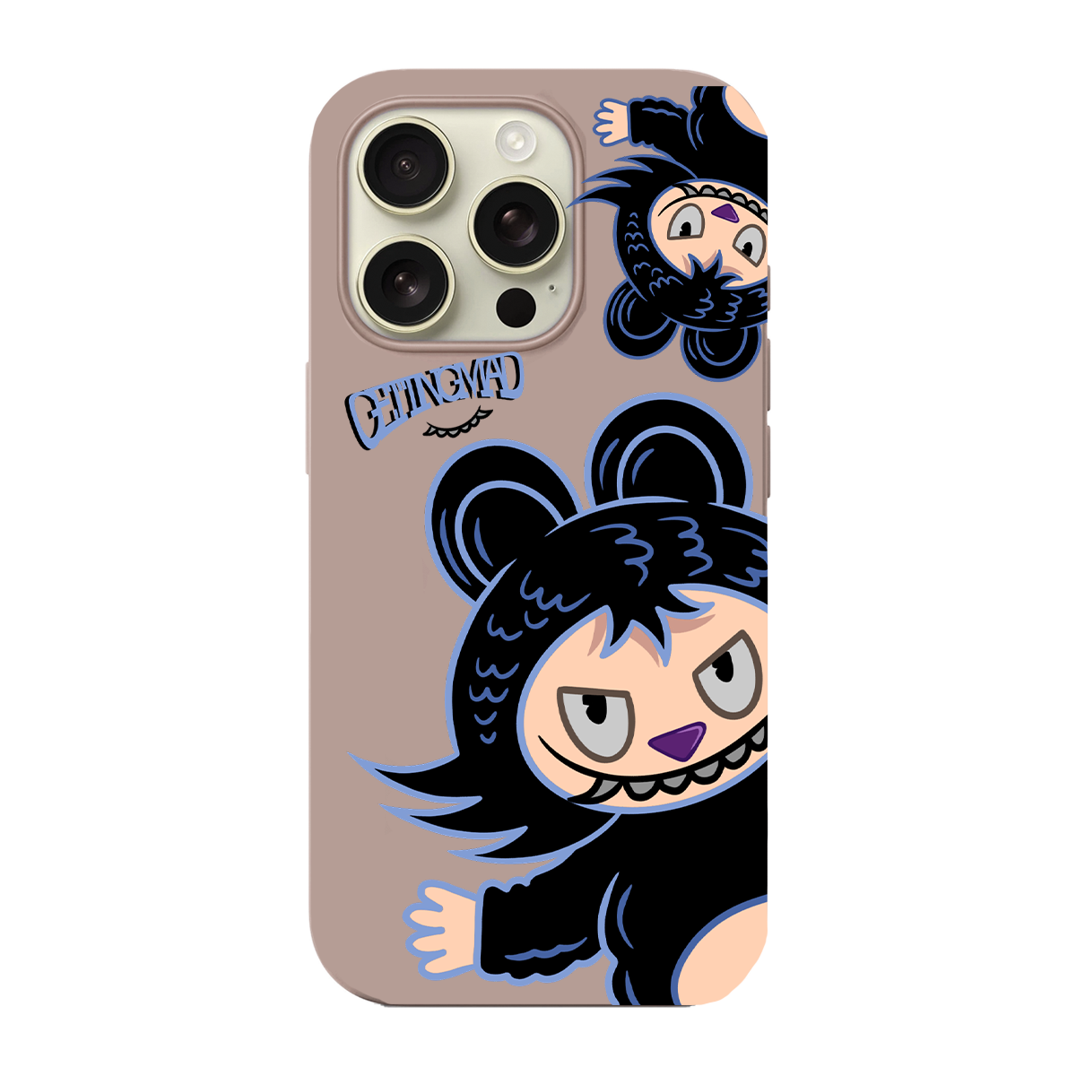 BİKAPAK Beast Desenli Kapak iPhone 17 Pro Max - Pudra
