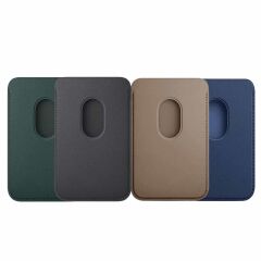 BİDERİ MAGSAFE DERİ CÜZDAN SİYAH