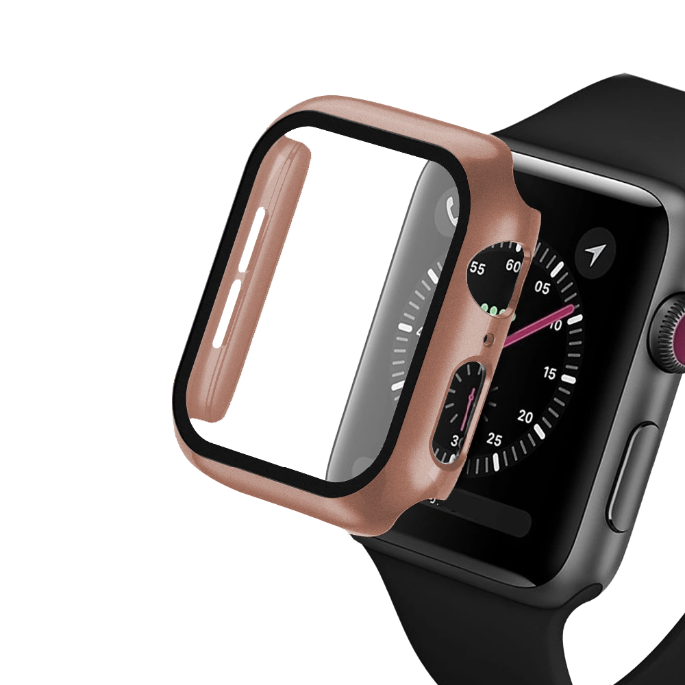 E2M Apple Watch 38mm Kasa ve EkranKoruyucu RoseGol