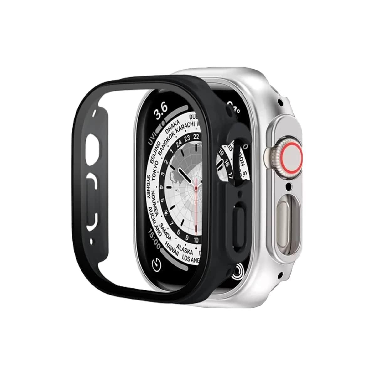 BİNANO APPLE WATCH 8 ULTRA 49MM SENSE KASA VE EKRAN KORUYUCU SİYAH