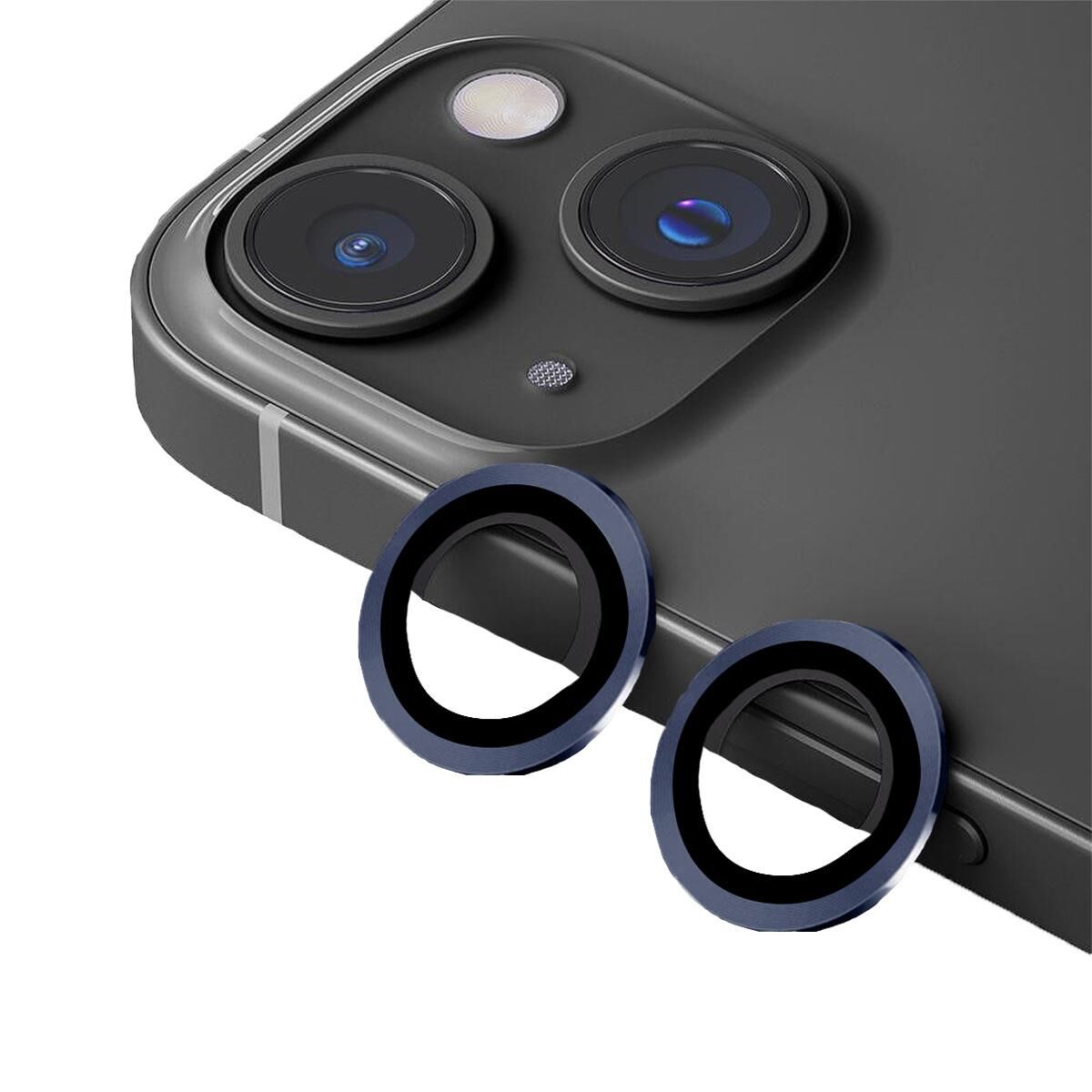 BİNANO METAL RİNG IPHONE 14/14 PLUS LACİVERT KAMERA KORUYUCU