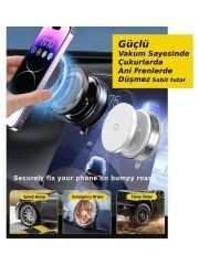 E2M K009 Vakum Özellikli Magnetik Telefon Tutucu