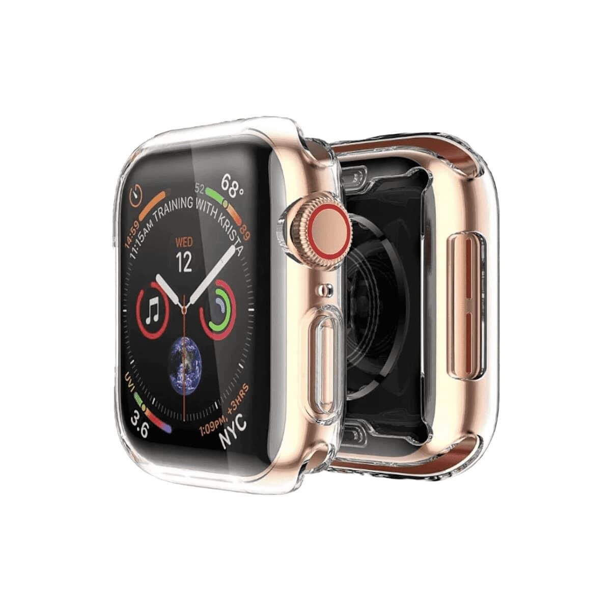 BİNANO APPLE WATCH 45MM SİLİKON KASA VE EKRAN KORUYUCU ŞEFFAF