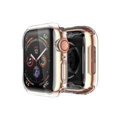 BİNANO APPLE WATCH 45MM SİLİKON KASA VE EKRAN KORUYUCU ŞEFFAF