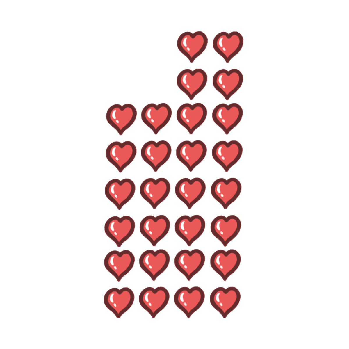 BİKAPAK Kalp Desenli Kapak