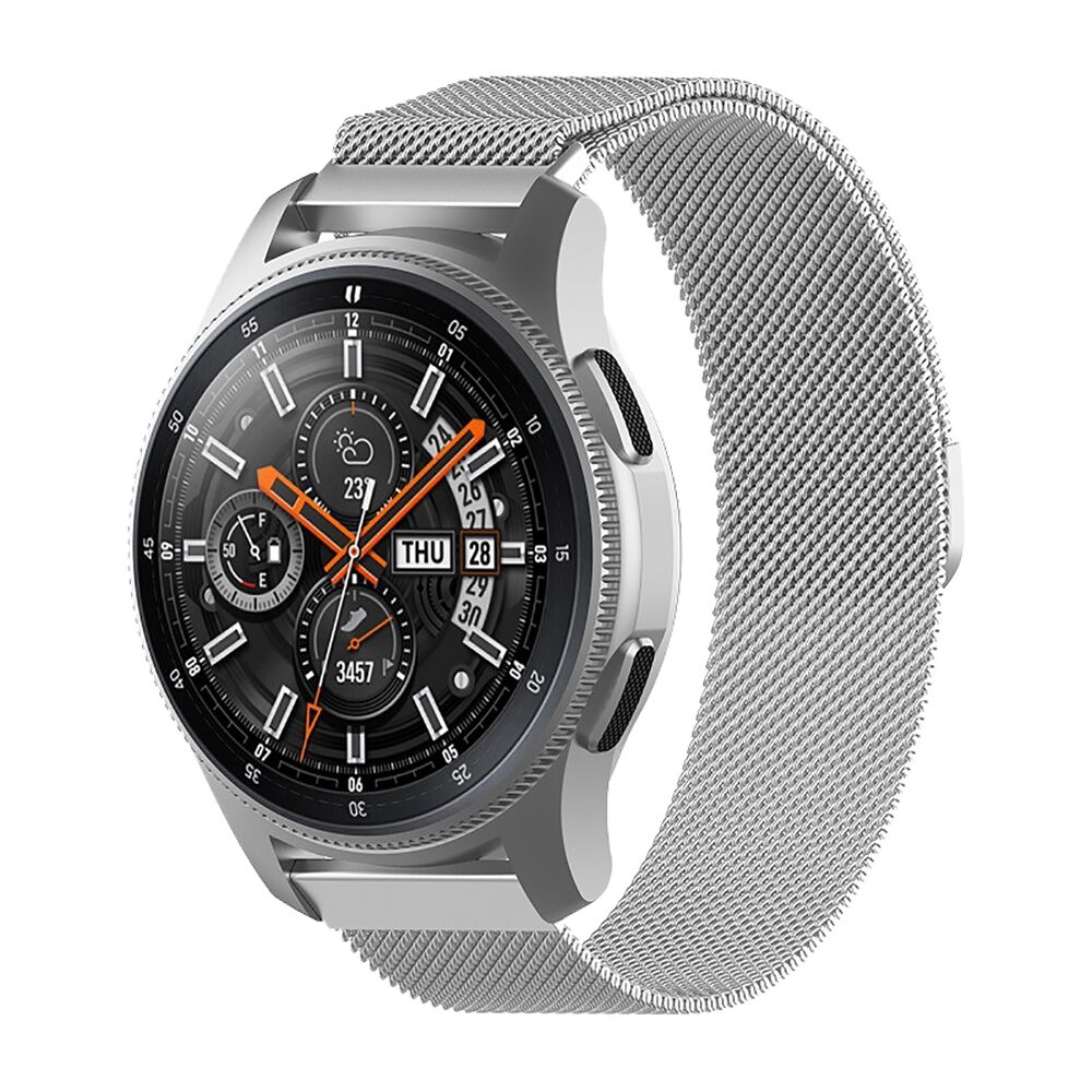 E2M Samsung Watch 22mm KRD-01 Metal Hasır Gümüş Kordon
