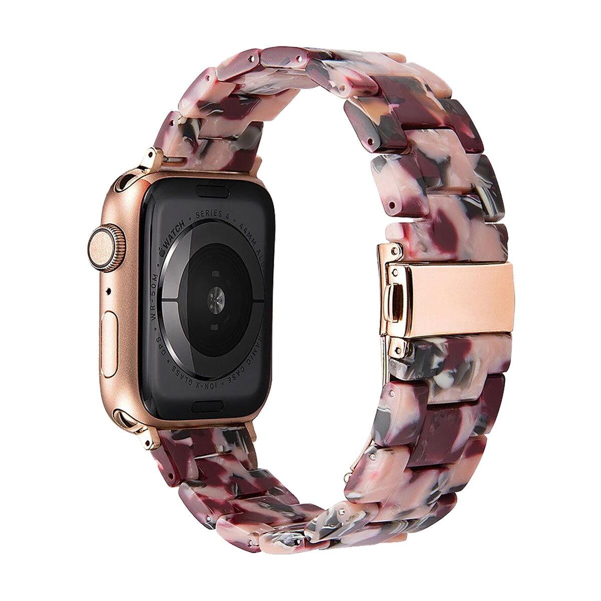 E2M Apple Watch 38-40mm KRD-25 Resin Mürdüm Kordon