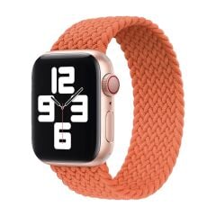 E2M Apple Watch 38-40mm KRD-15 Örgü Turuncu Kordon