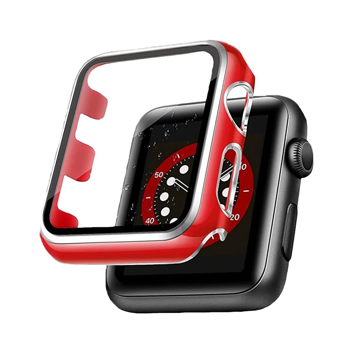 BİNANO APPLE WATCH 38MM STAR KASA VE EKRAN KORUYUCU KIRMIZI