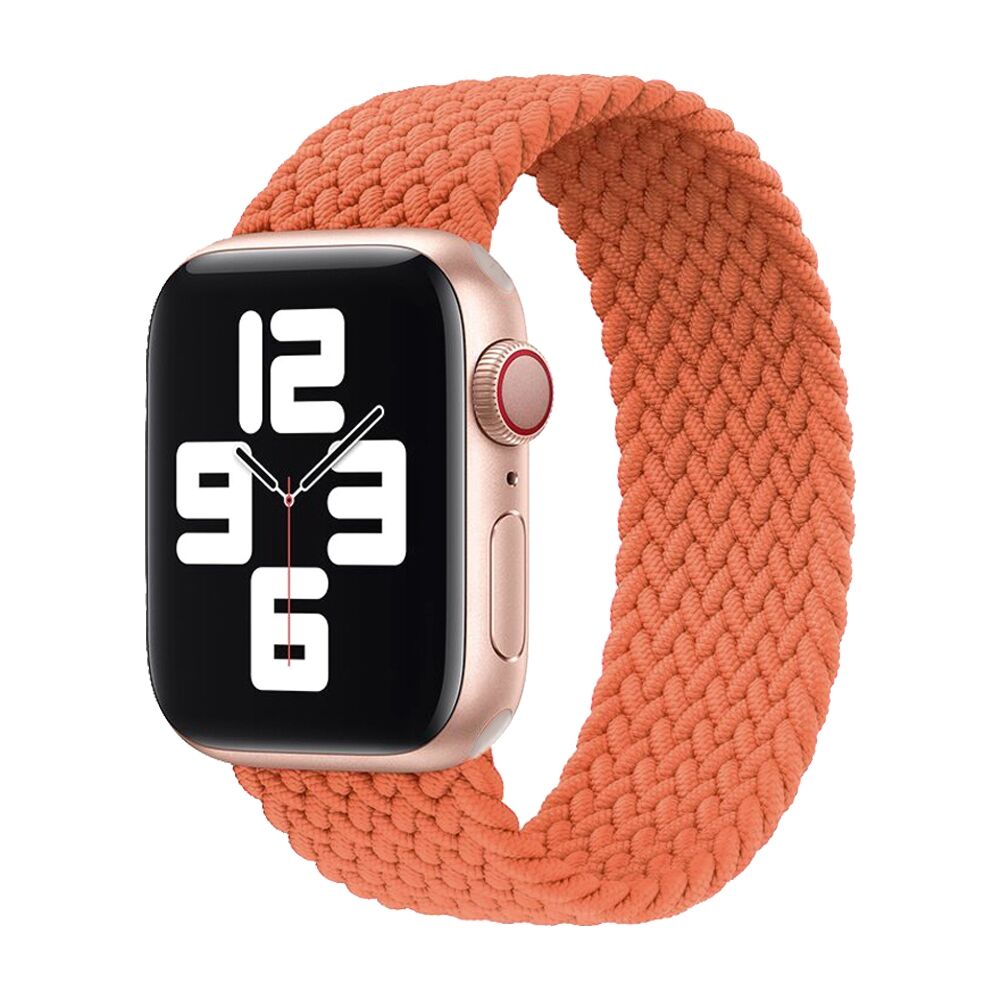E2M Apple Watch 42-44mm KRD-15 Örgü Turuncu Kordon