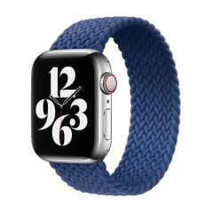 E2M Apple Watch 42-44mm KRD-15 Örgü Mavi Kordon M