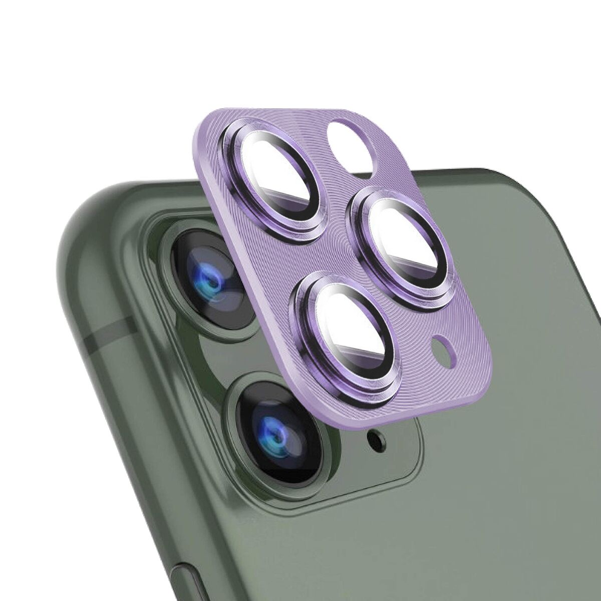 BİNANO IPHONE 11/12 MİNİ 360 METAL LİLA CAMERA KORUYUCU