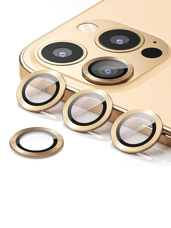 BİNANO METAL RİNG IPHONE 12 PRO MAX KAMERA KORUYUCU GOLD