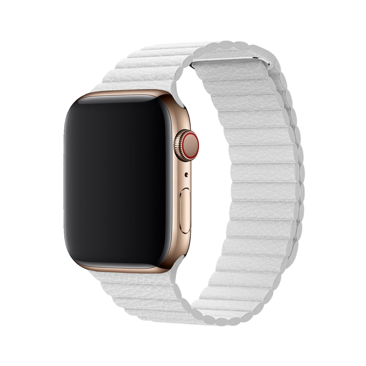 E2M APPLE WATCH 38-40MM KRD-06 DERİ BÜKME BEYAZ KORDON