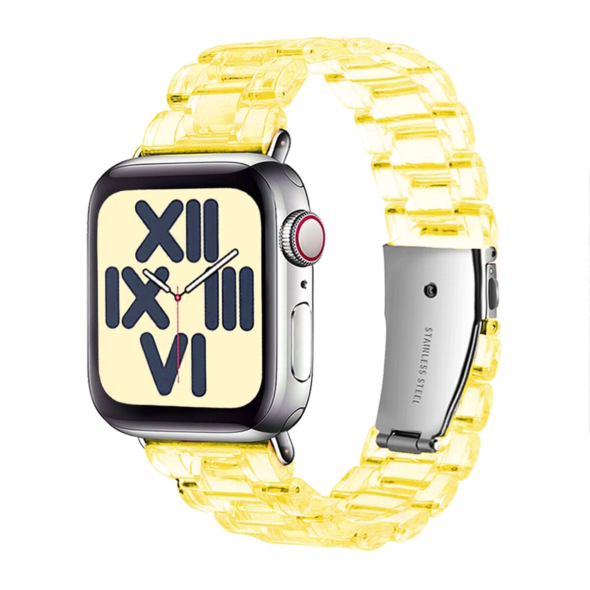 E2M Apple Watch 38-40-41mm KRD-22 Candy Sarı Kordon