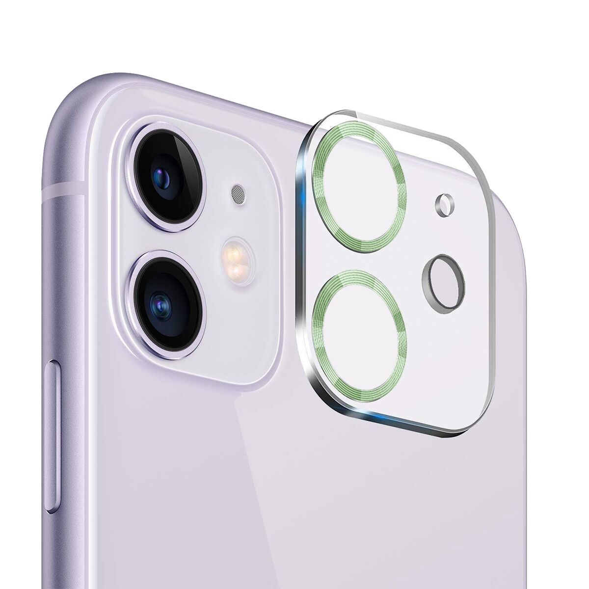 BİNANO IPHONE 11/12 MİNİ 3D PRO AÇIK YEŞİL CAMERA KORUYUCU