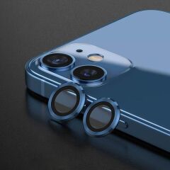 Binano Metal Ring Iphone 13/13 Mini Lacivert Kamera Koruyucu