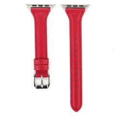 E2M Apple Watch 38-40mm KRD-13 Deri Bordo Kordon