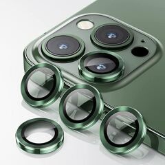 Binano Metal Ring Iphone 11 Pro/11 Pro Max Koyu Yeşil Kamera Koruyucu