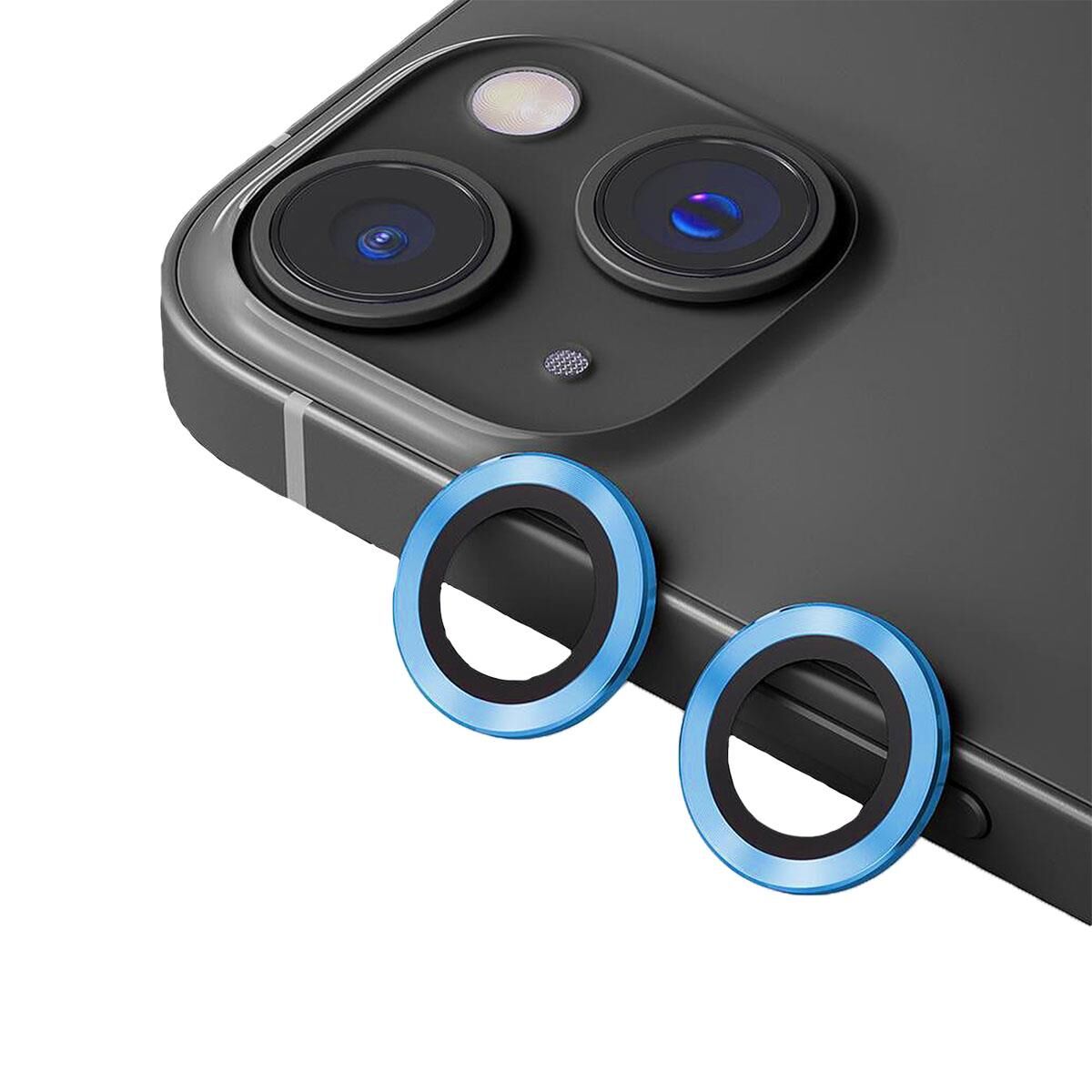 BİNANO METAL RİNG IPHONE 14/14 PLUS DENİZ MAVİSİ KAMERA KORUYUCU