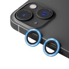 BİNANO METAL RİNG IPHONE 14/14 PLUS DENİZ MAVİSİ KAMERA KORUYUCU