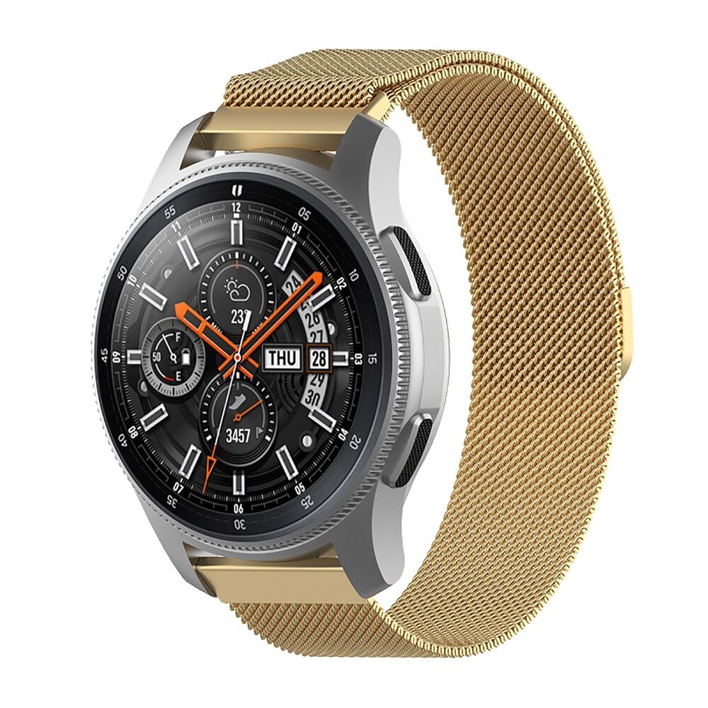 E2M Huawei Watch 22mm KRD-01 Metal Hasır Gold Kordon