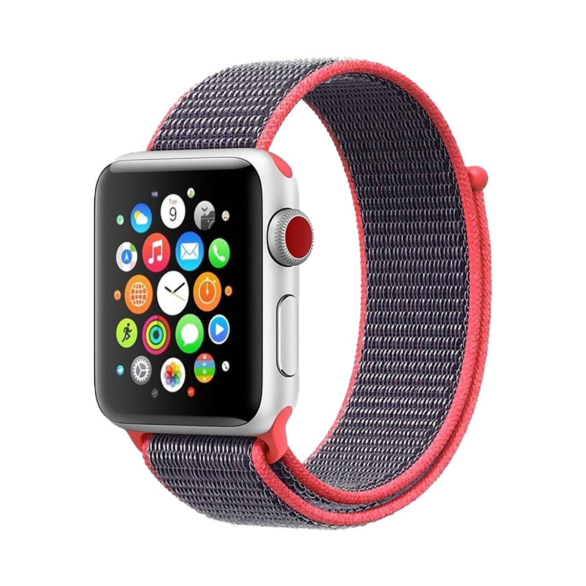 E2M APPLE WATCH 38-40-41MM KRD-03 HASIR UZAY GRI KORDON