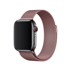 E2M APPLE WATCH 38-40MM KRD-01 METAL HASIR ROZE ALTIN KORDON