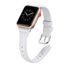 E2M Apple Watch 38-40mm KRD-13 Deri Beyaz Kordon