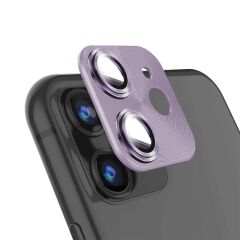 BİNANO IPHONE 11 PRO/11 PRO MAX 360 METAL LİLA CAMERA KORUYUCU