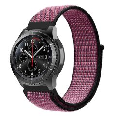 E2M Huawei Watch 22mm KRD-03 Hasır Bordo Kordon