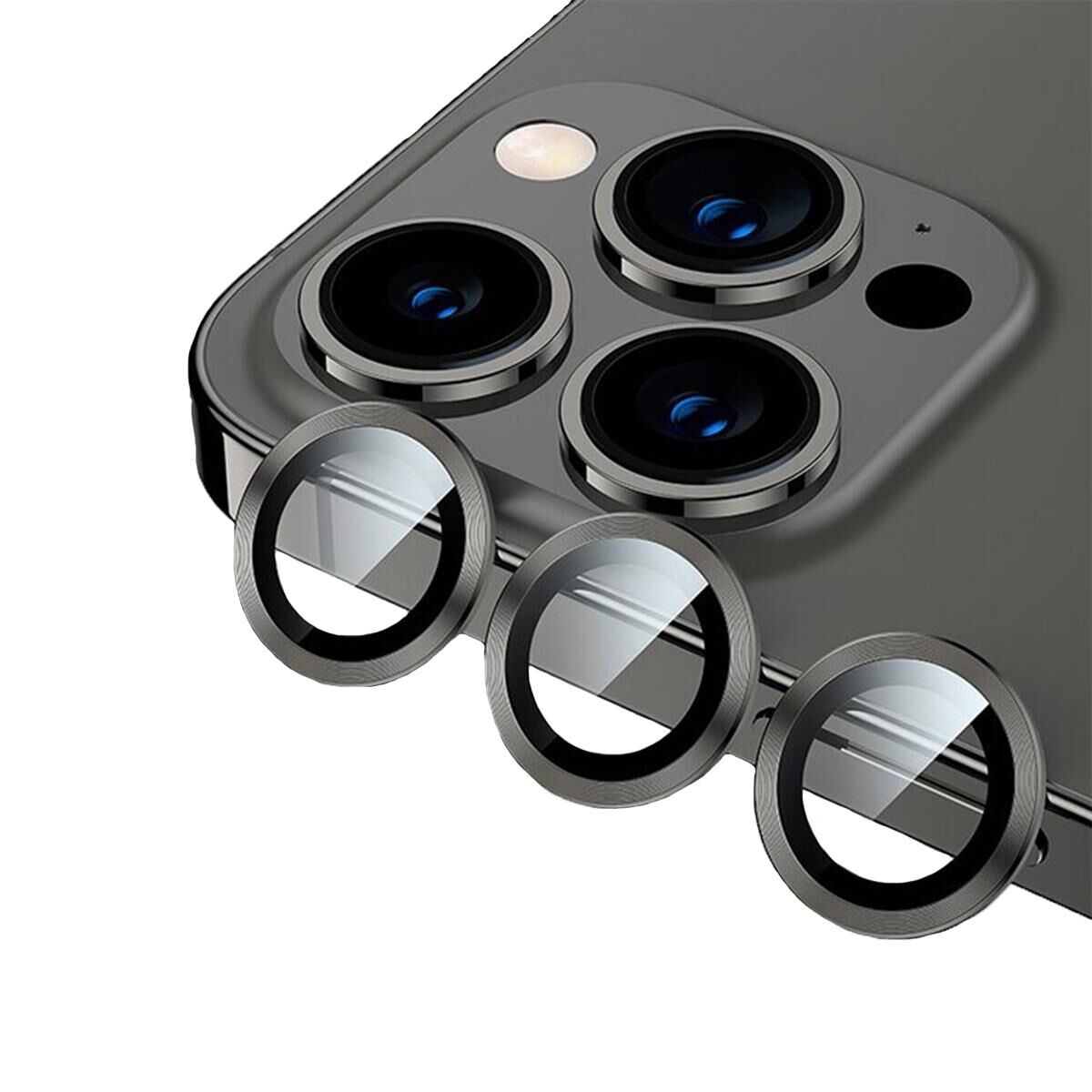 BİNANO METAL RİNG IPHONE 14 PRO/14 PRO MAX SİYAH KAMERA KORUYUCU