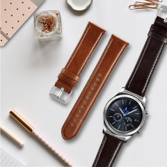 E2M HUAWEI WATCH 46MM (22MM) KRD-10 DERİ KAHVERENGİ KORDON