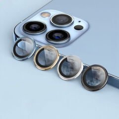 Binano Metal Ring Iphone 13/13 Mini Silver Kamera Koruyucu