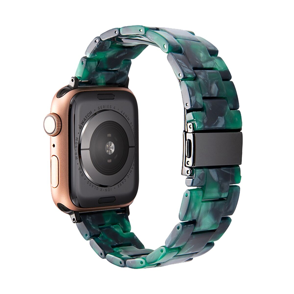 E2M Apple Watch 42-44-45-46-49mm KRD-25 Resin Yeşil Kordon
