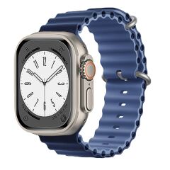 E2M APPLE WATCH 42-44-45-46-49MM KRD-28 OCEAN ÇİFT RENKLİ LACİVERT KORDON