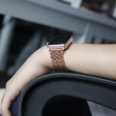 E2M Apple Watch 38-40-41mm KRD-16 Metal Siyah Kordon