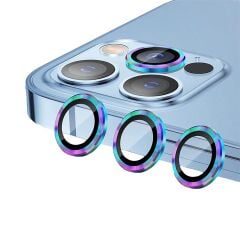 BİNANO METAL RİNG IPHONE 14 PRO/14 PRO MAX GÖKKUŞAĞI KAMERA KORUYUCU