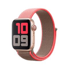 E2M APPLE WATCH 38-40-41MM KRD-03 HASIR ACIK PEMBE KORDON