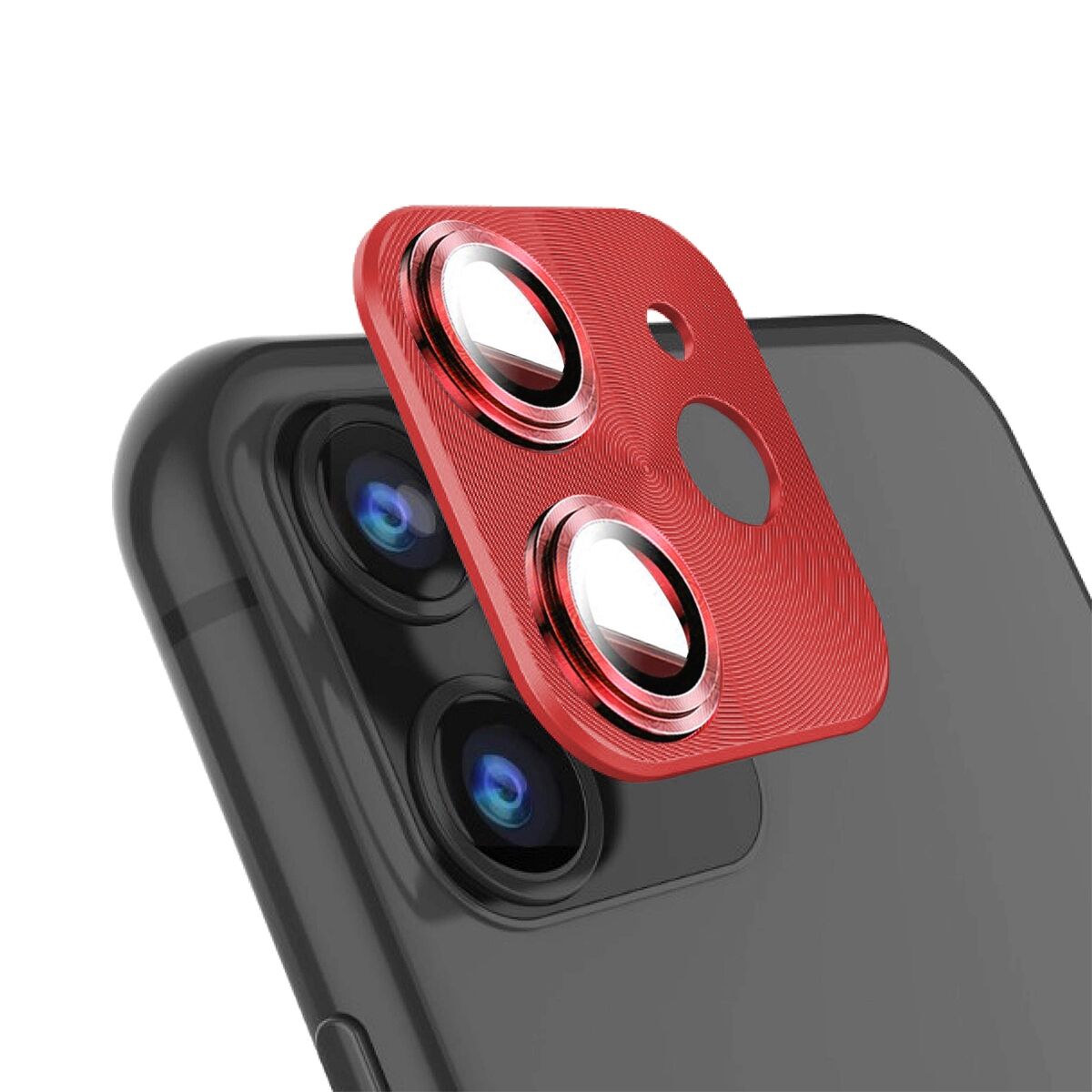 BİNANO IPHONE 11 PRO/11 PRO MAX 360 METAL KIRMIZI CAMERA KORUYUCU