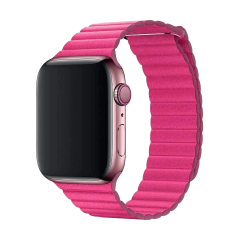 E2M APPLE WATCH 38-40MM KRD-06 DERİ BÜKME PEMBE KORDON